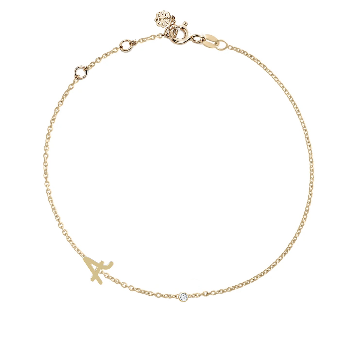 Tiny Treasure Multi Initial Gold Bracelet