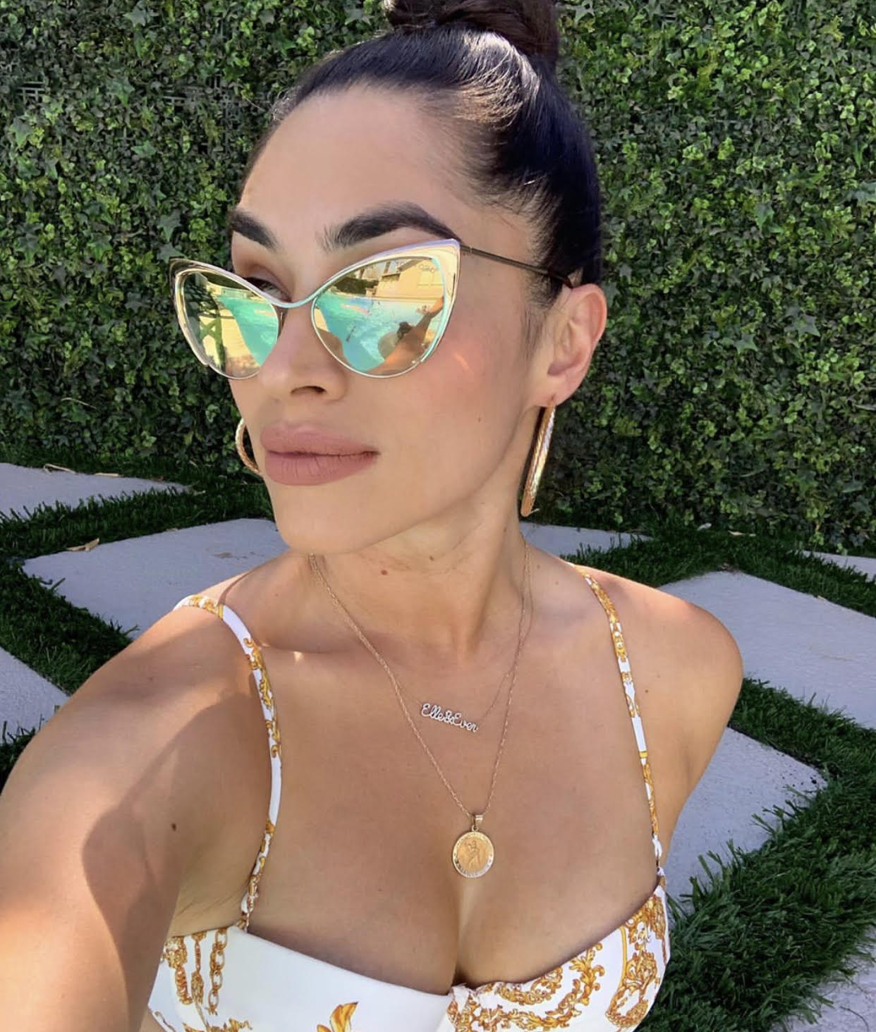 Tiny Treasure Double Name Necklace Gold