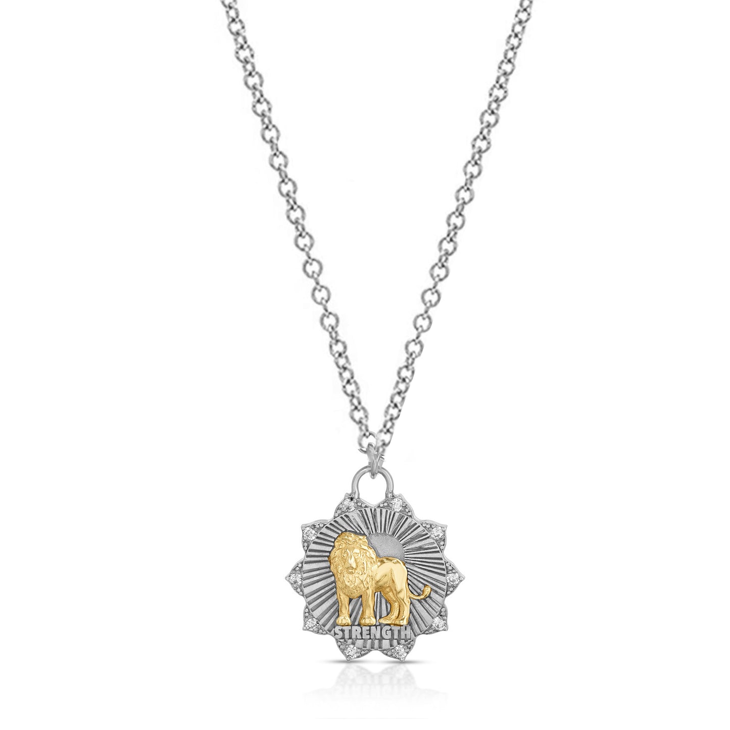 Small strength medallion Silver and Gold