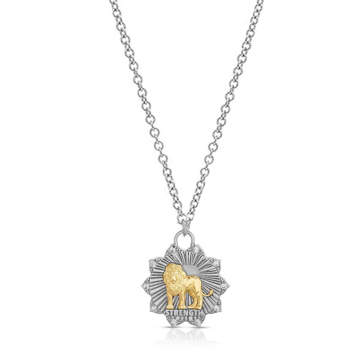 Small strength medallion Silver and Gold