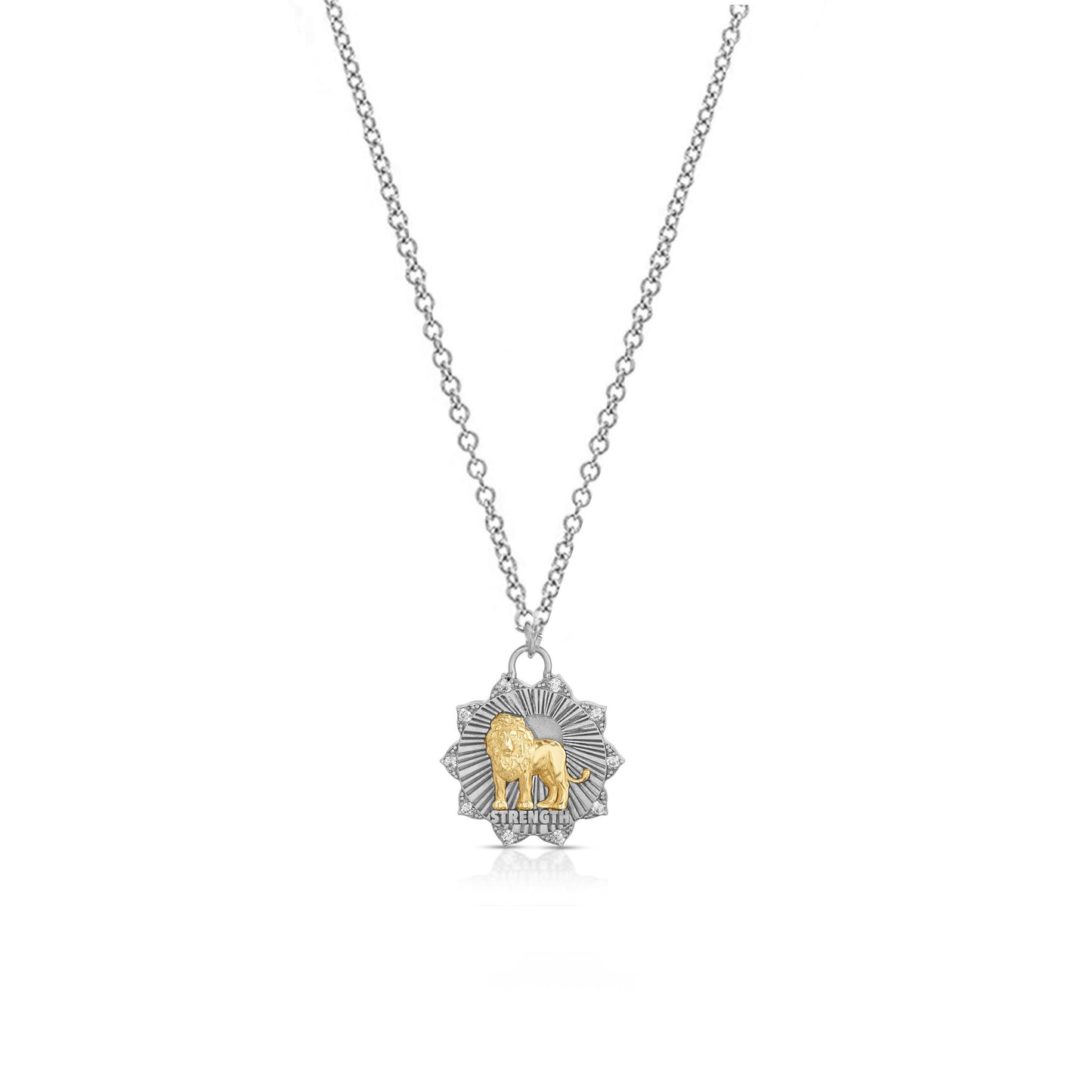 Small strength medallion Silver and Gold