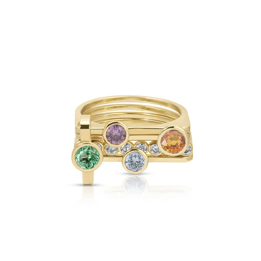 Round LNQD 4 Stack Rings