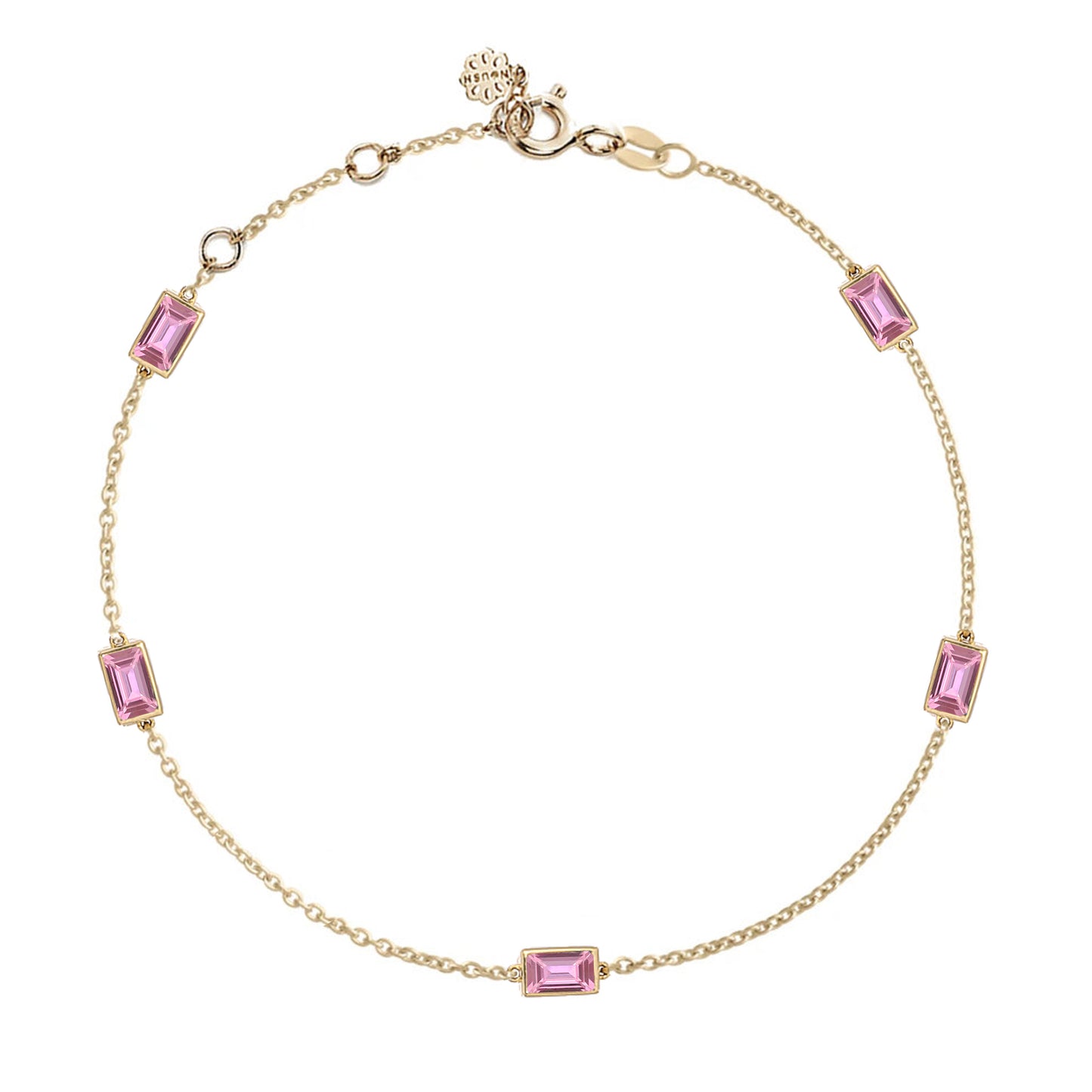 Peekaboo baguette bracelet