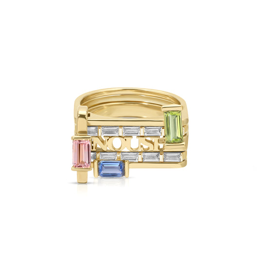Baguette LNQD 5 Stack Rings