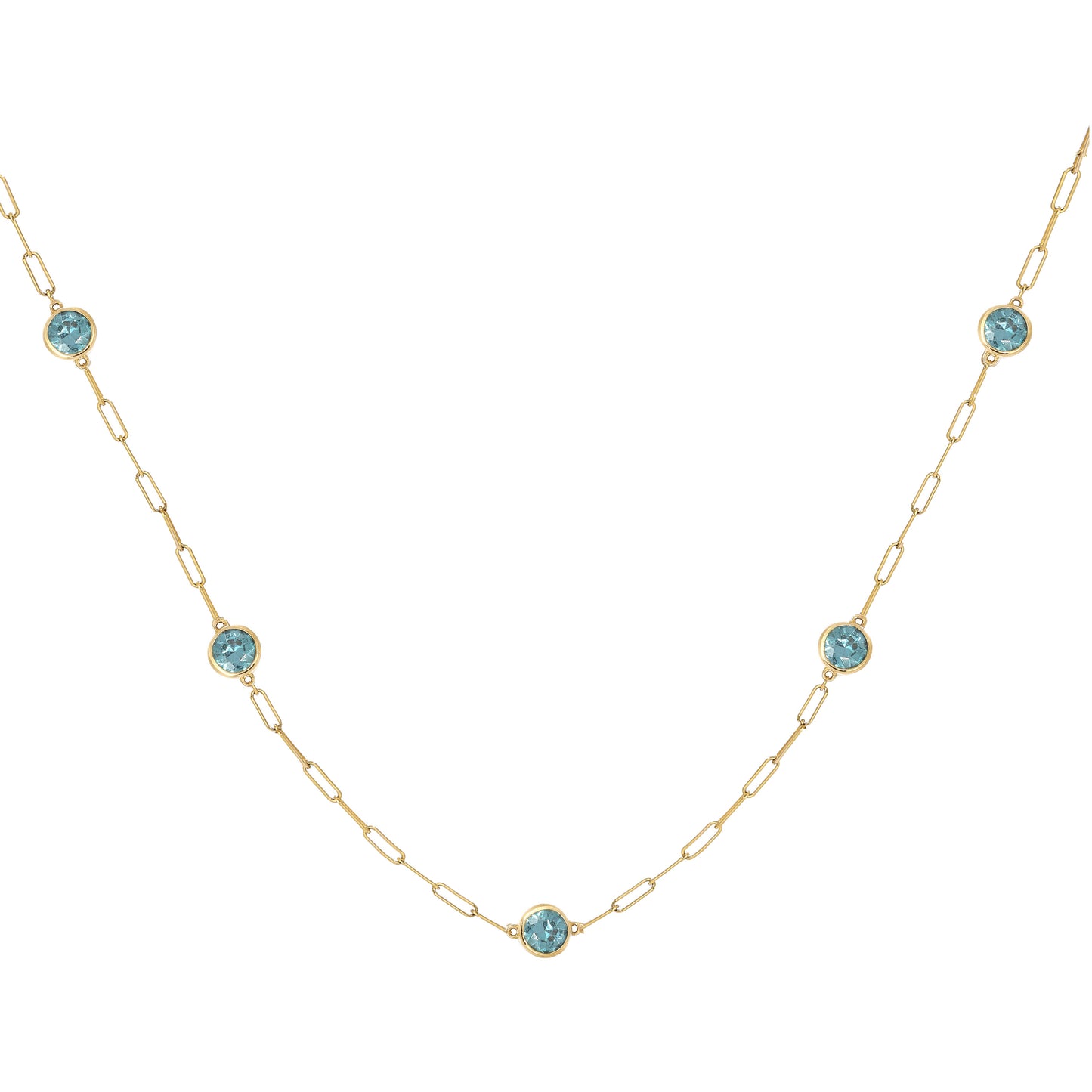 Peekaboo round necklace