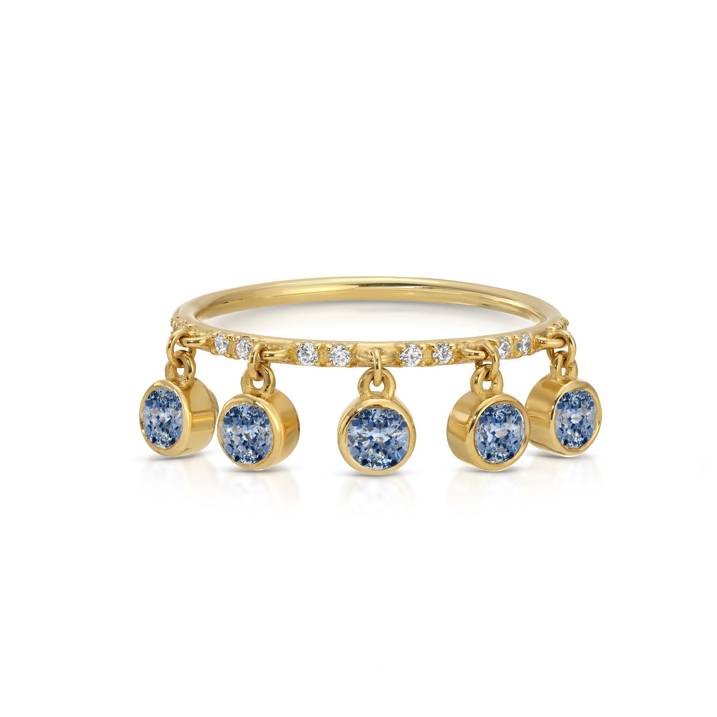 Peekaboo Diamond drop ring