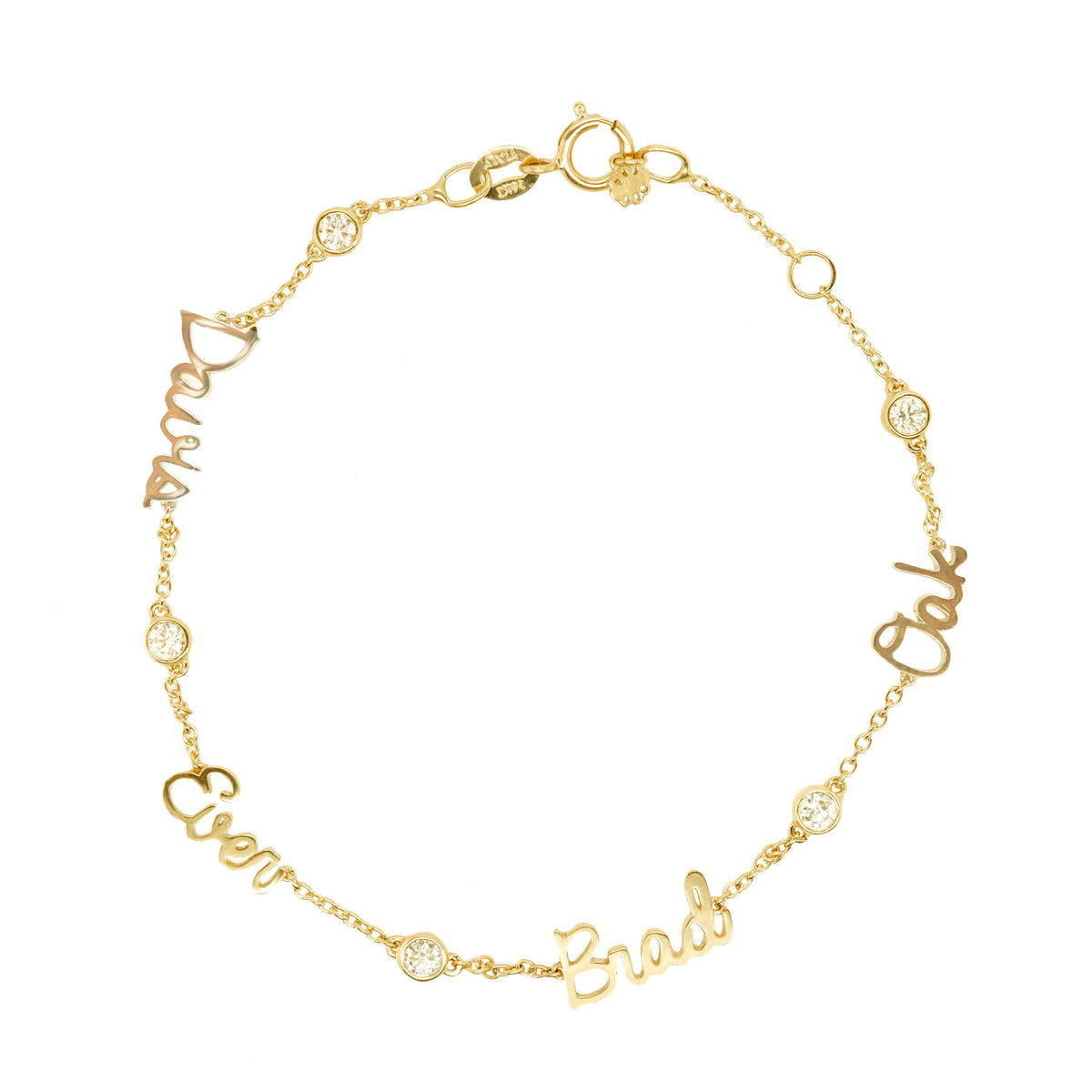 Multi Name Bracelet.Noush Exclusive