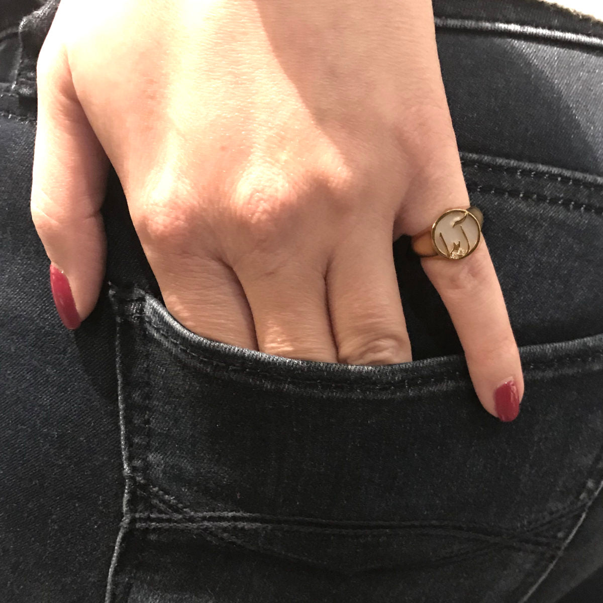 Persian - Arabic Name signet Ring