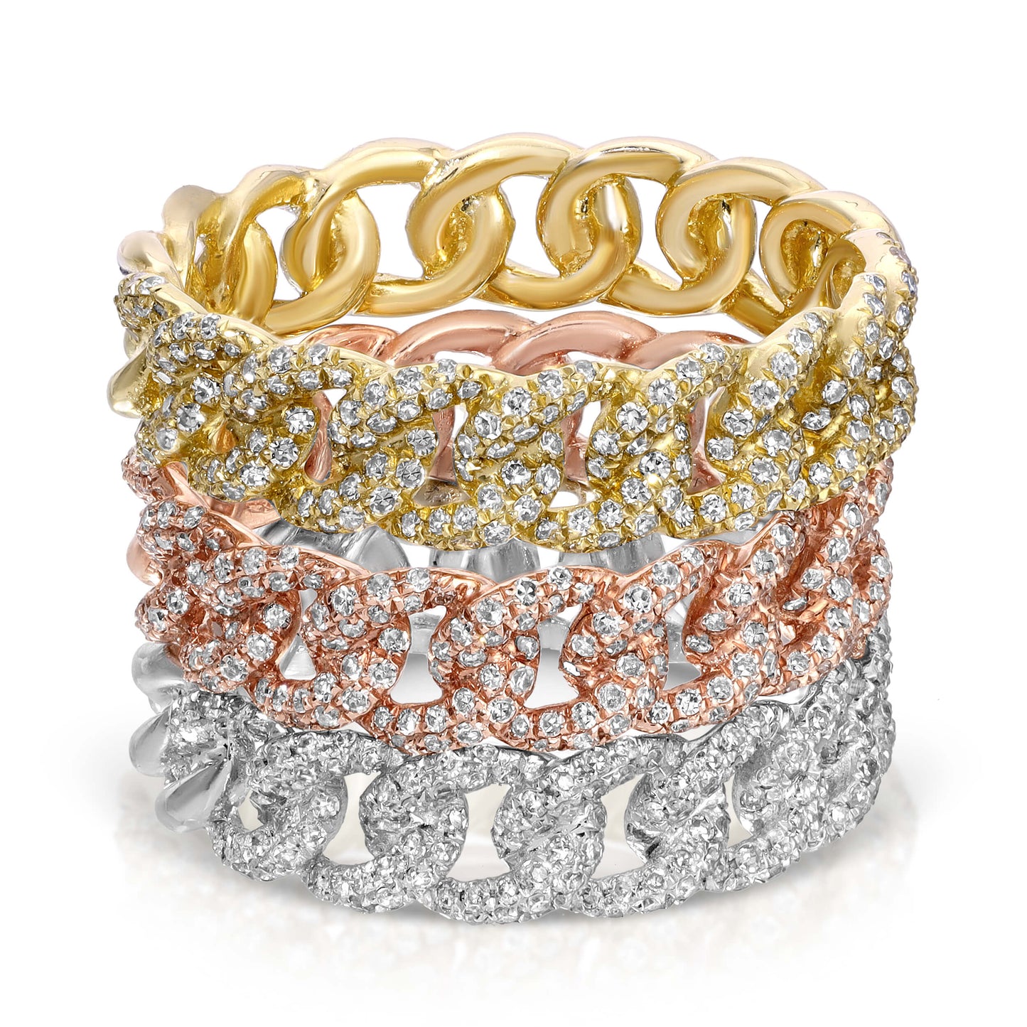 Cuban Chain Diamond Ring