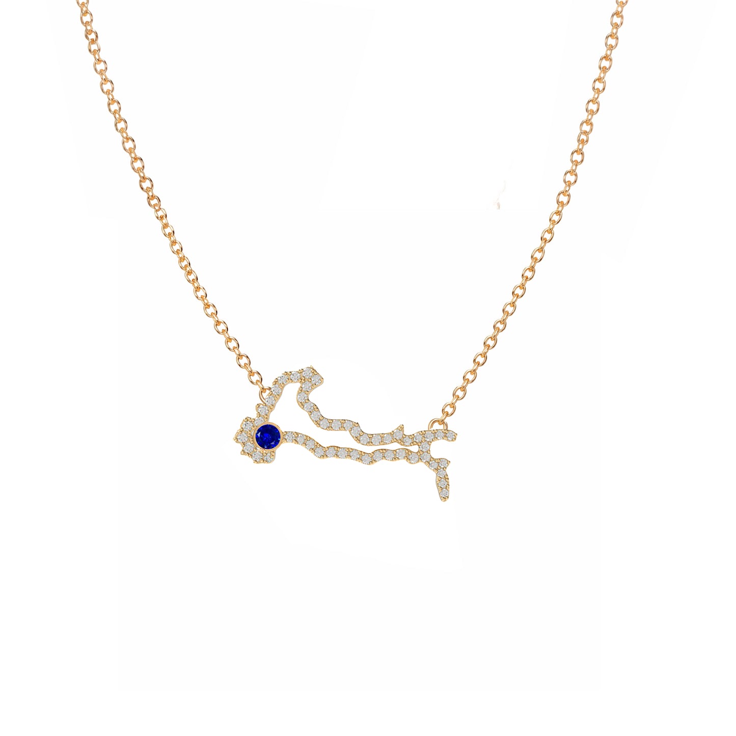 Italy Map Necklace