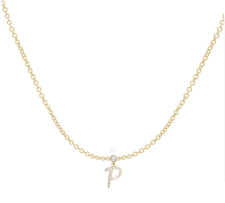 Multi Initial Birth Stone necklace
