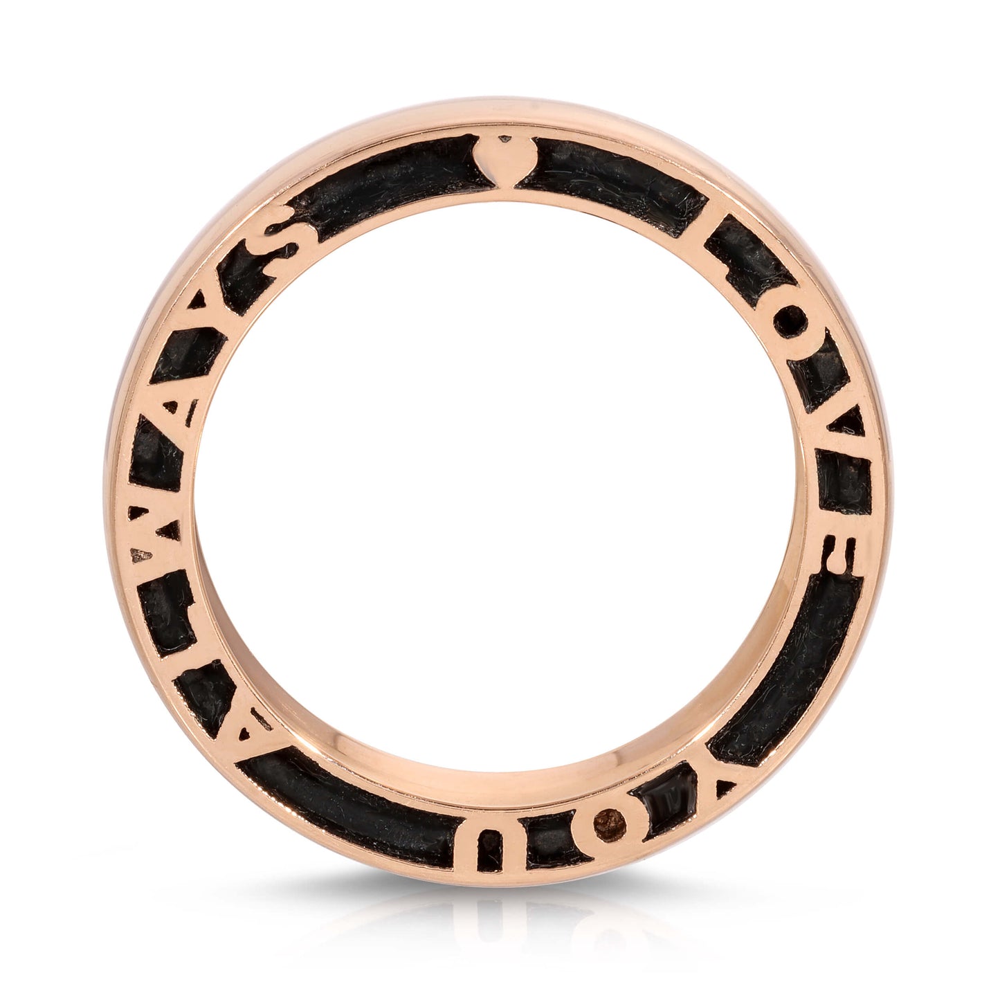 Personalized Hide and Seek Medium Gold Band