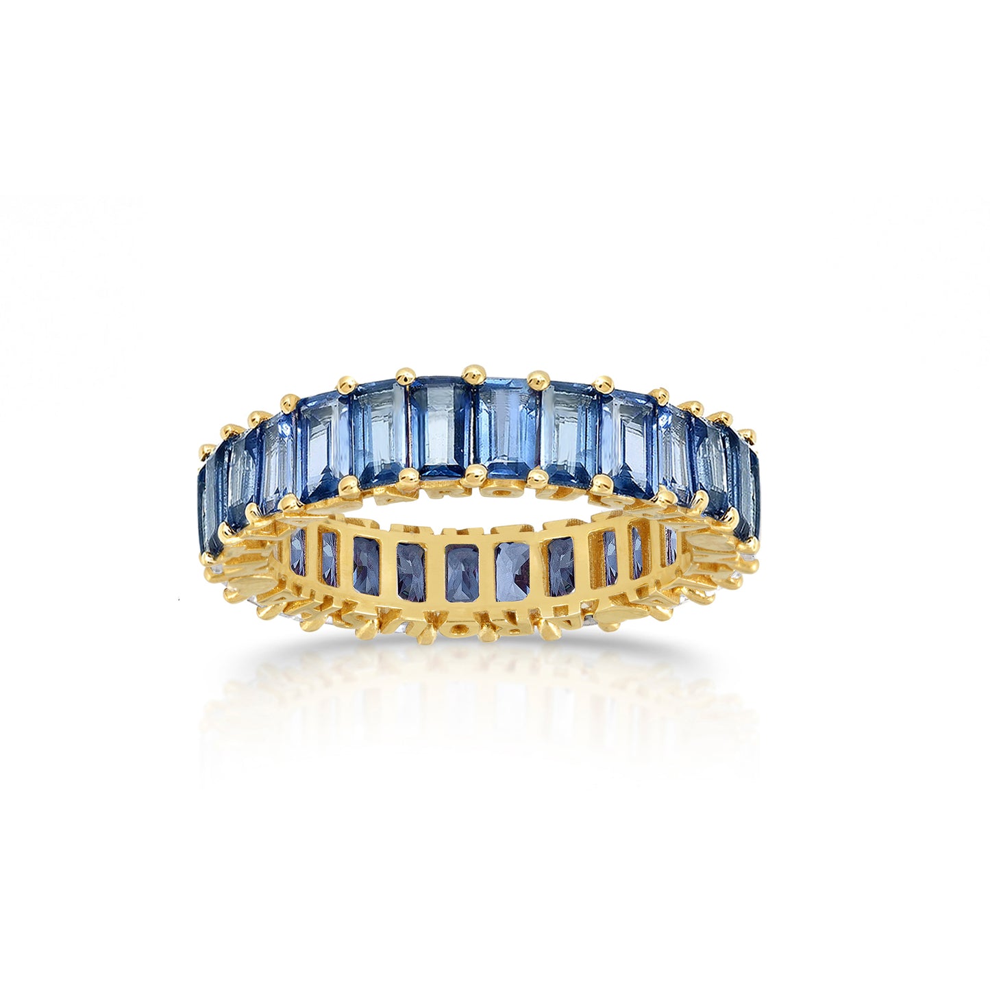 Personalized Customizable Hide and Seek Baguette Eternity Band