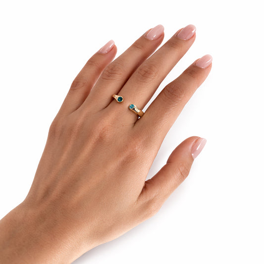 Hide and Seek Birthstone ring