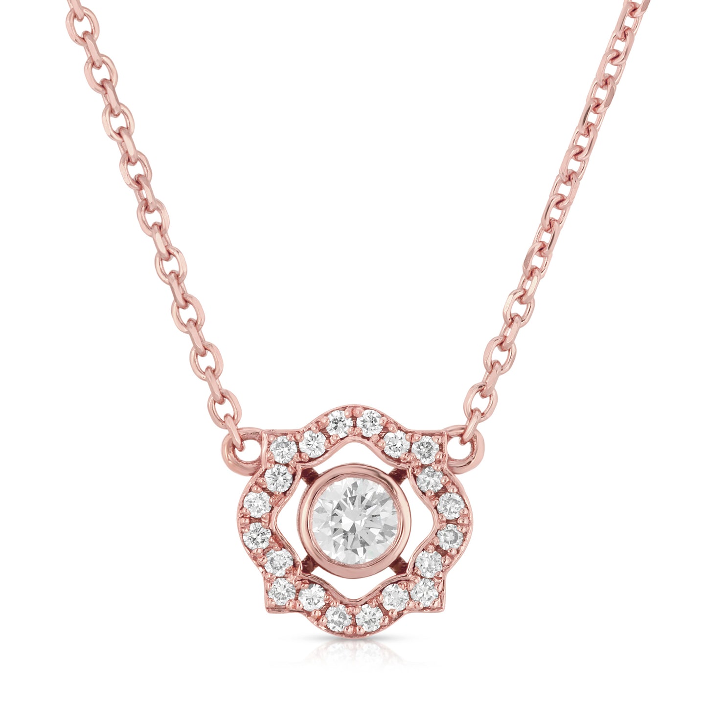 Fleur De Neige diamond necklace