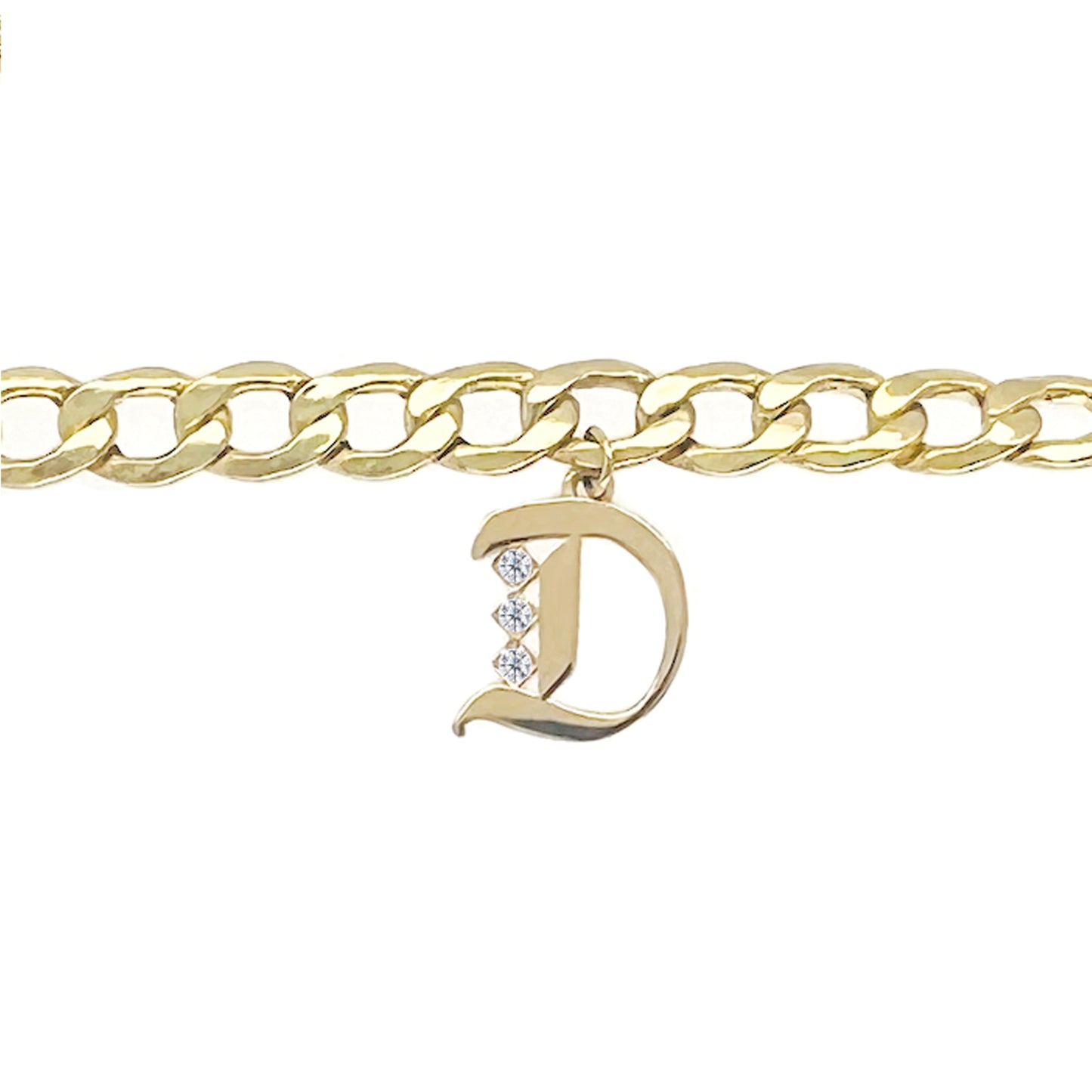 Gothic Initial Necklace