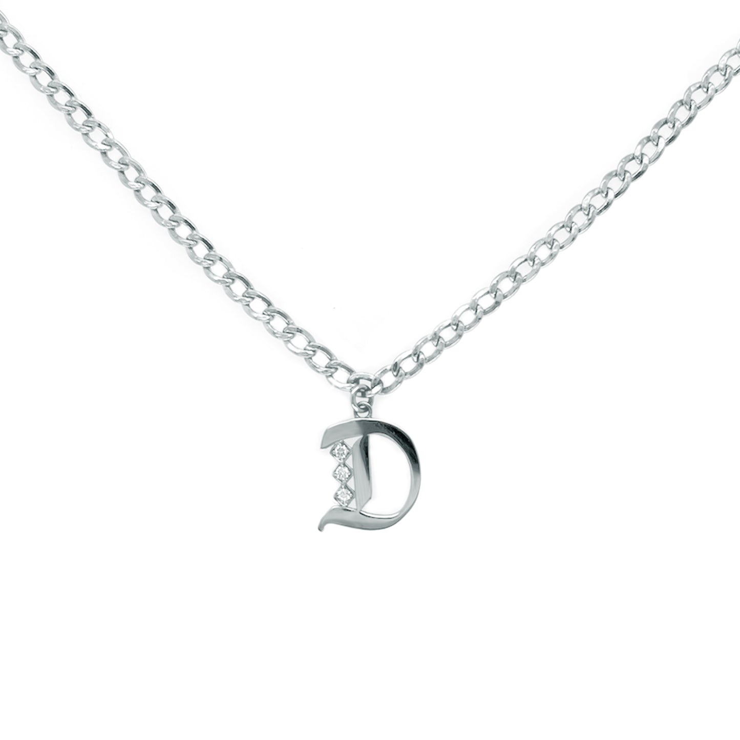 Gothic Initial Necklace