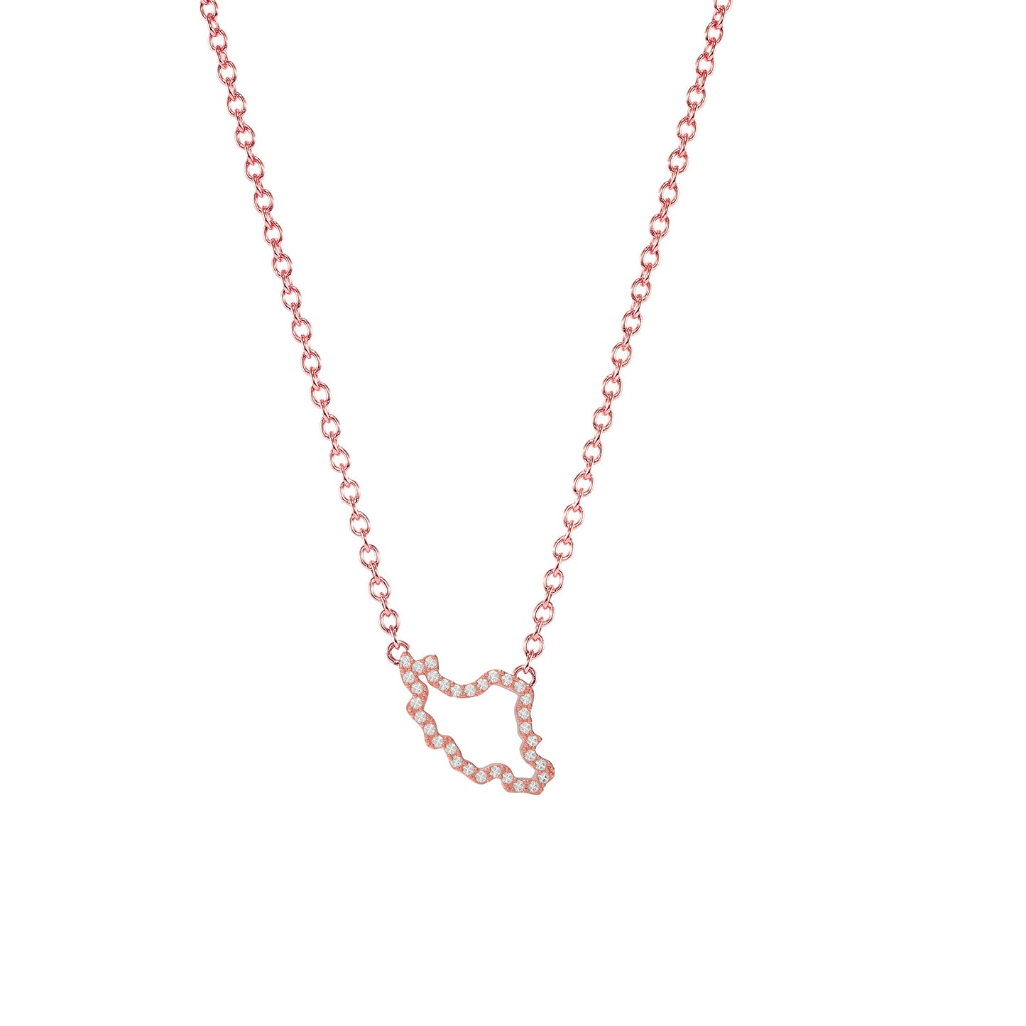 Iran Map Necklace