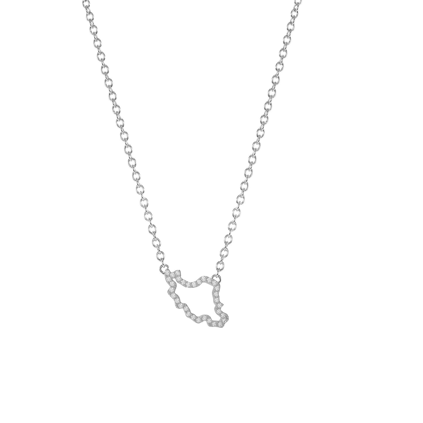 Iran Map Necklace