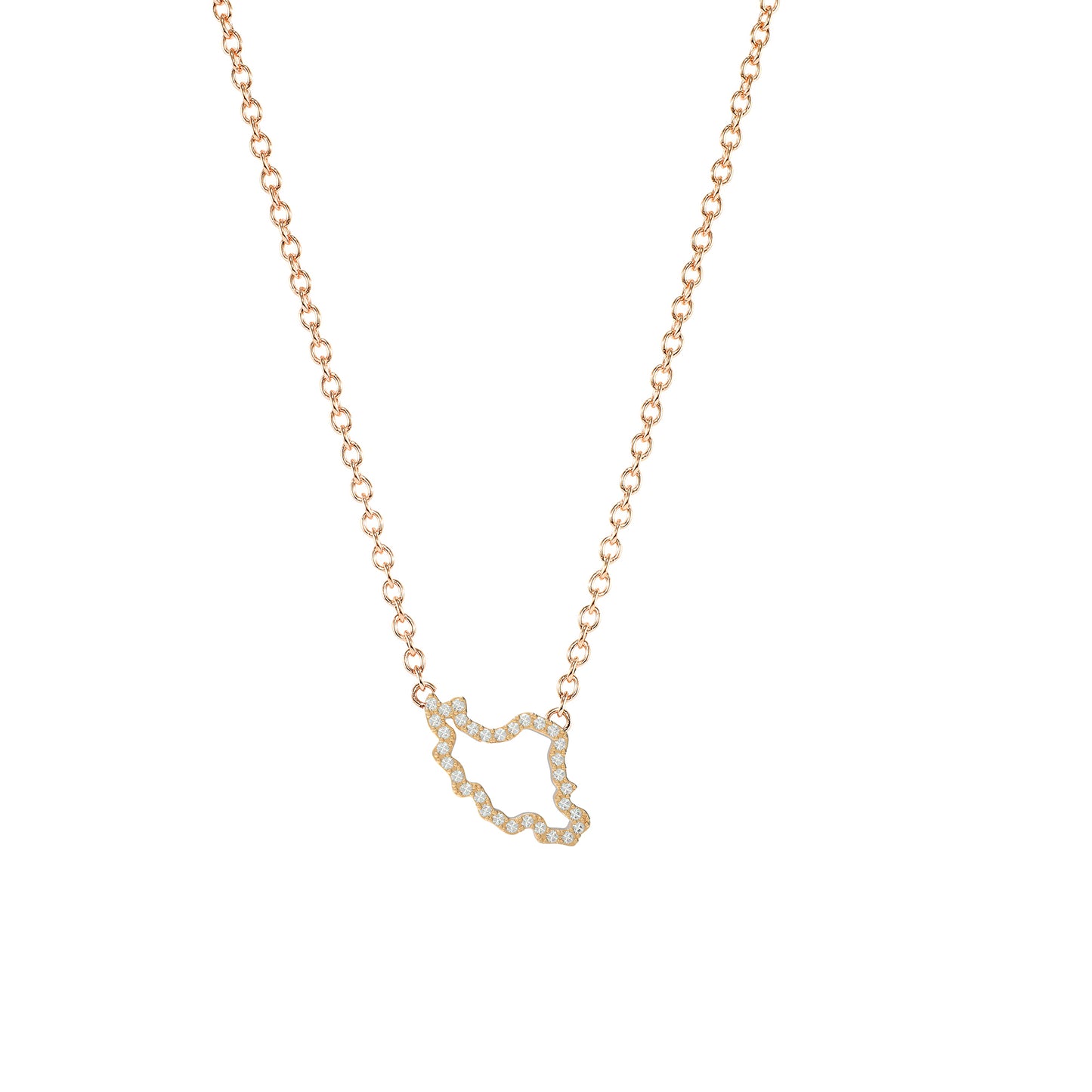Iran Map Necklace
