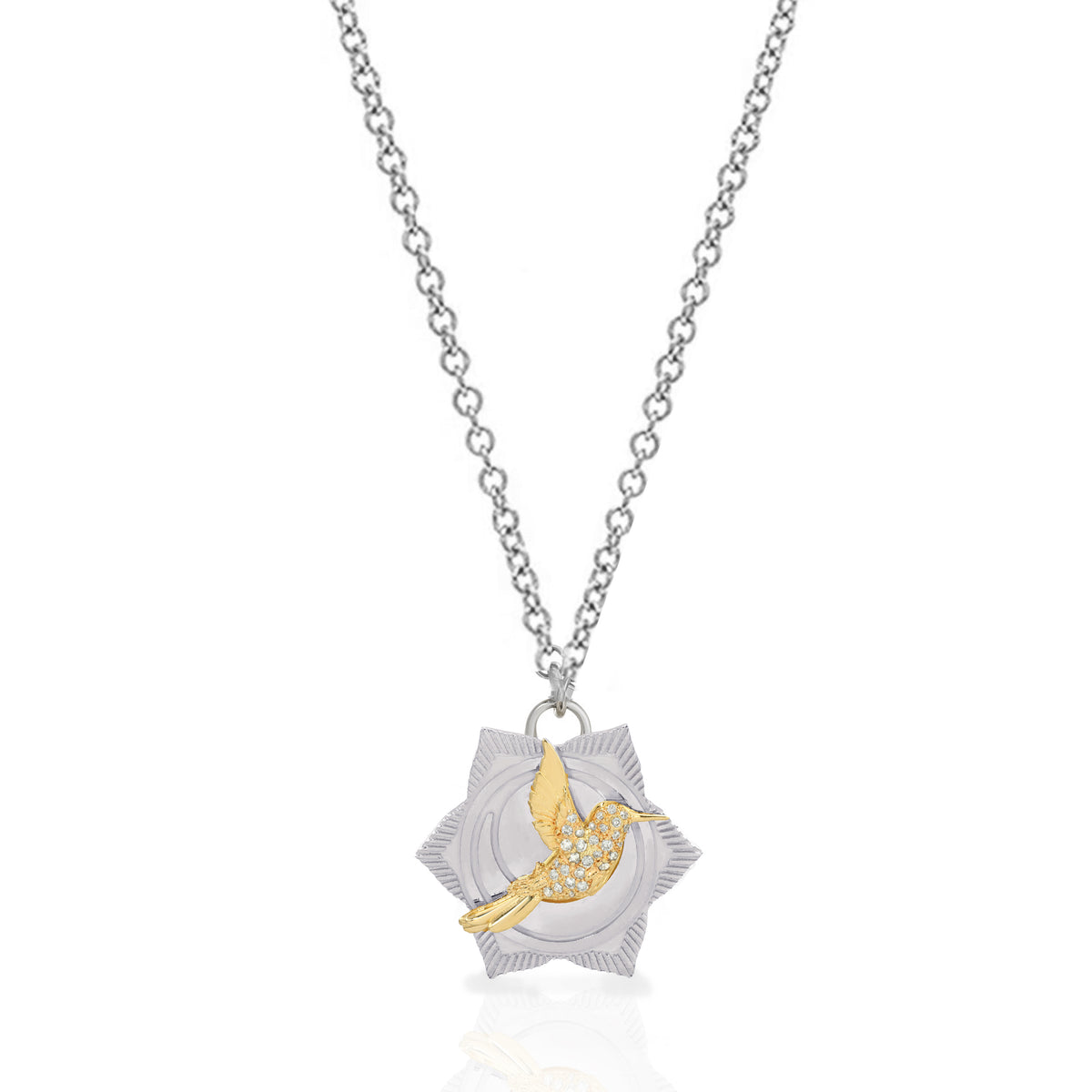 Silver and GoldSmall Joy medallion