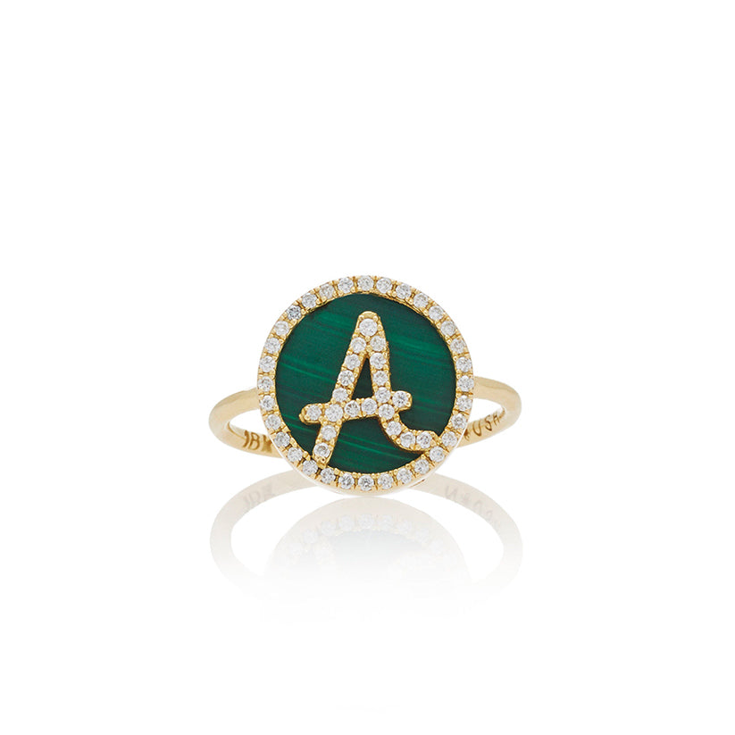 Co-exist - initial A on Malachite