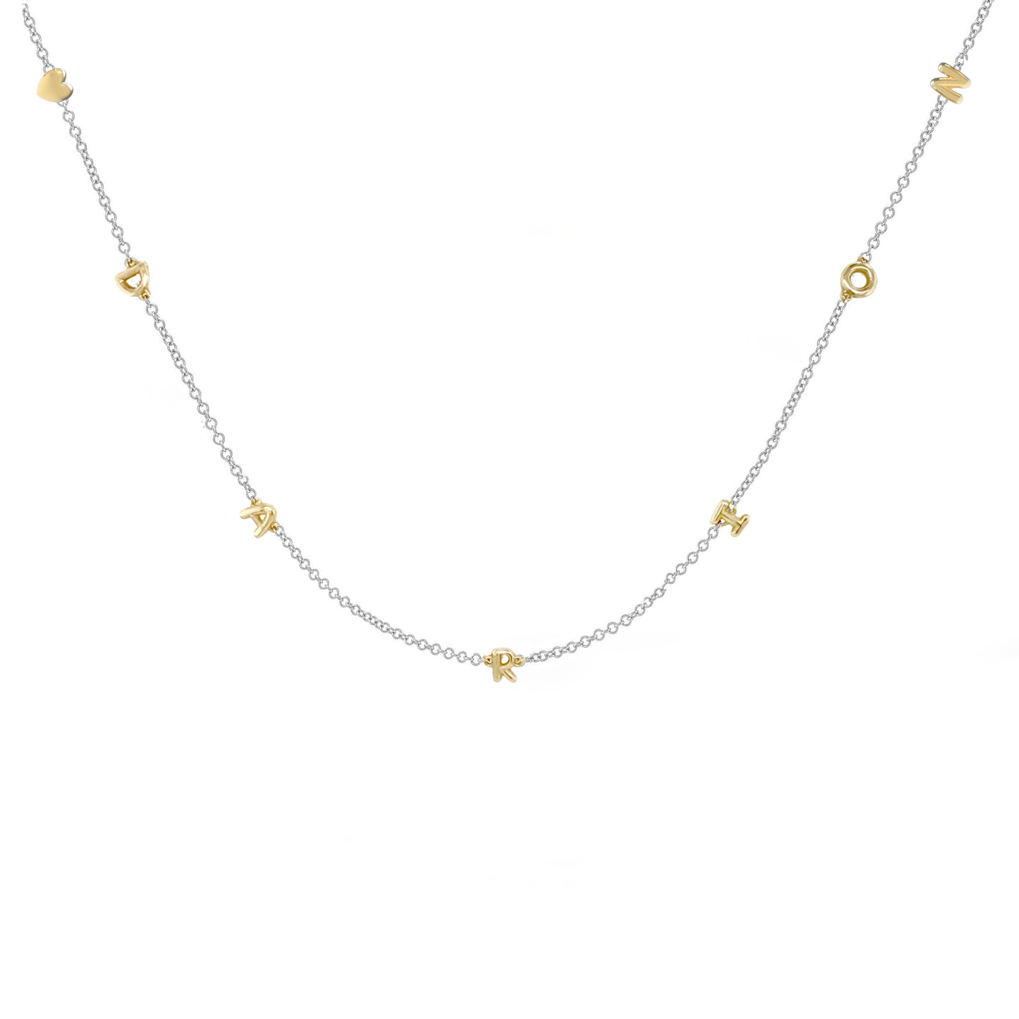 Mini 3D bubble Name Necklace