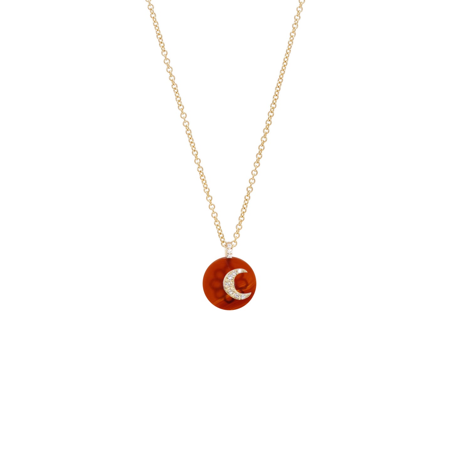 Co-exist -Moon Necklace on Stone