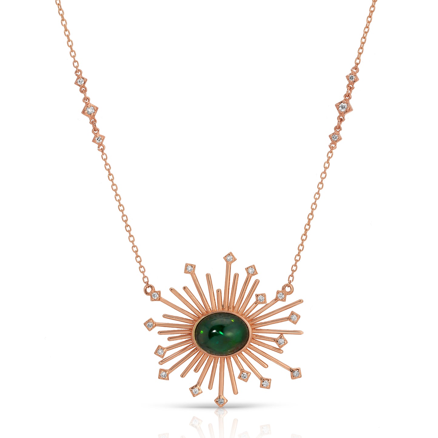 Glow necklace- Oval