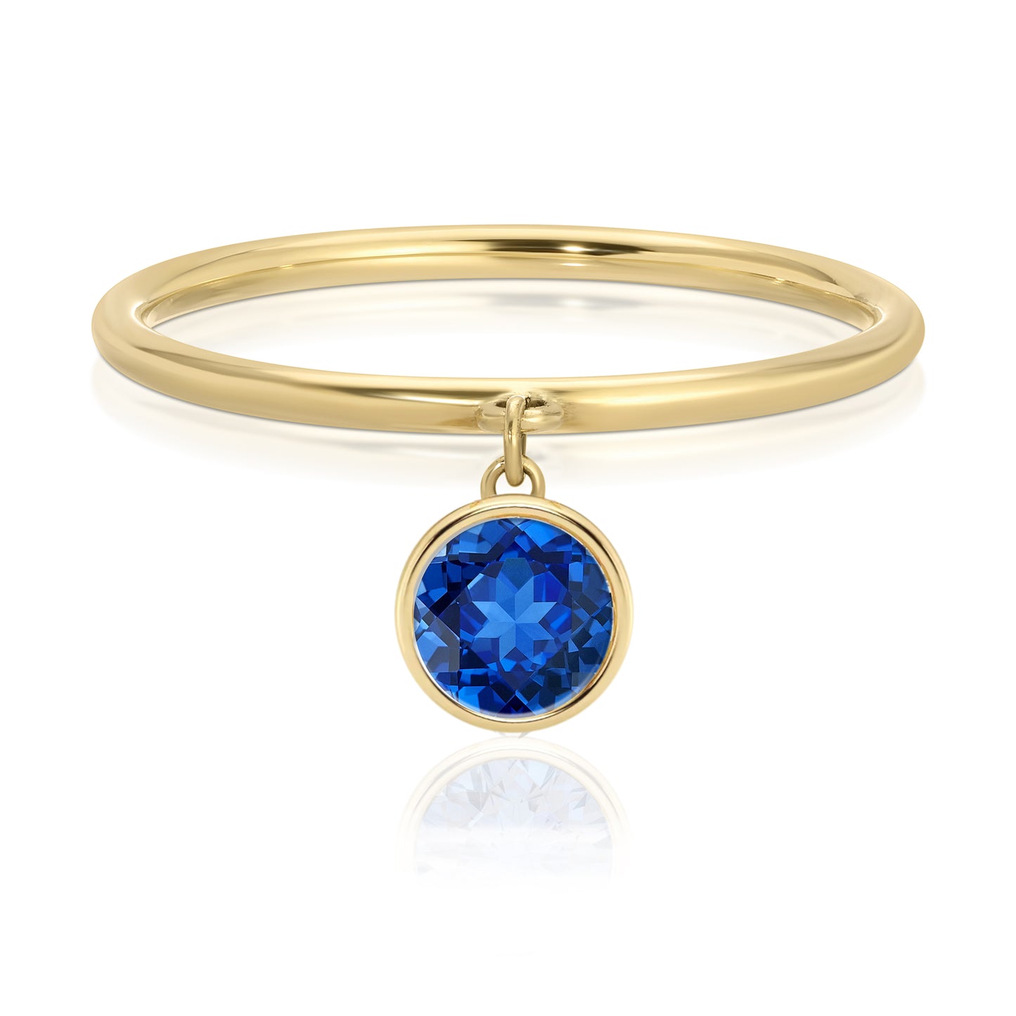 Peekaboo round Gold ring