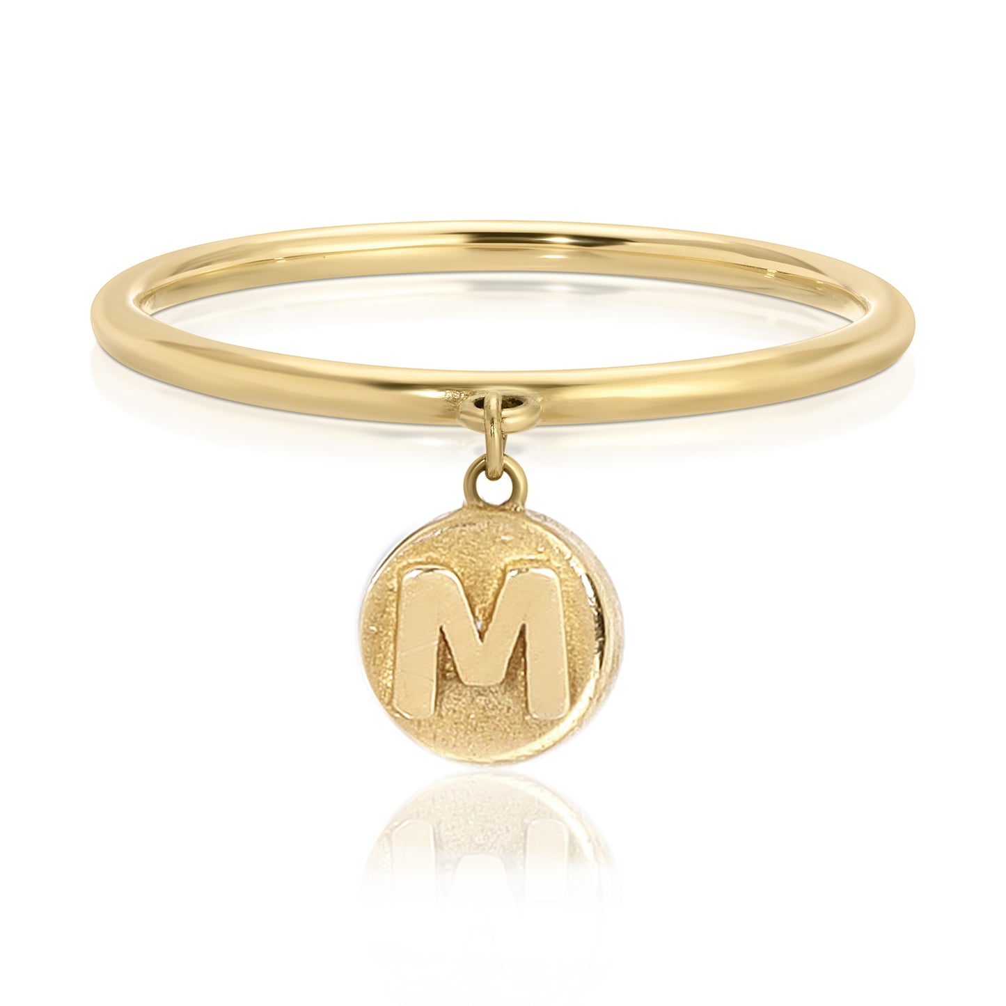 Peekaboo round Gold ring