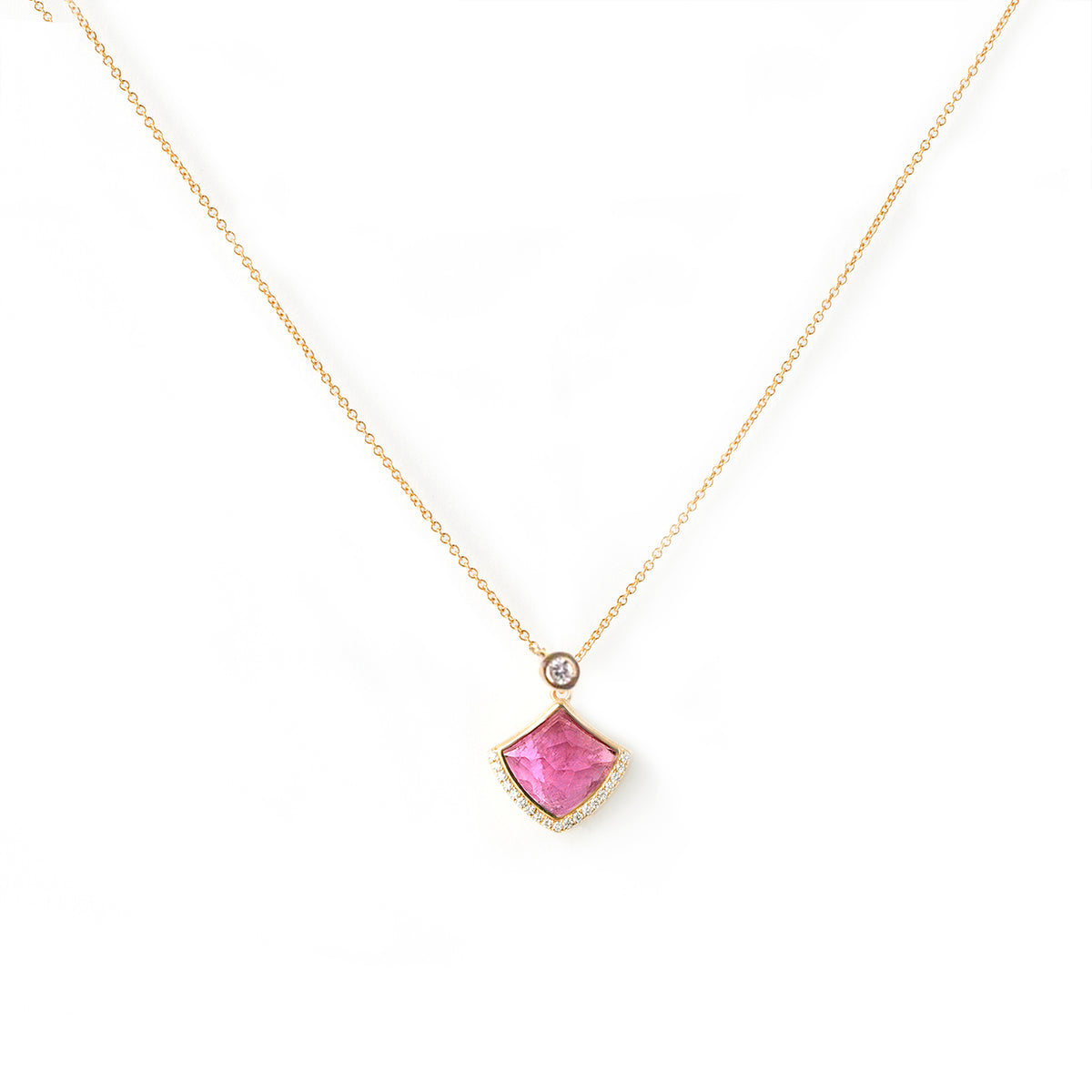 Ready to Ship - Kashan Pink tourmaline necklace
