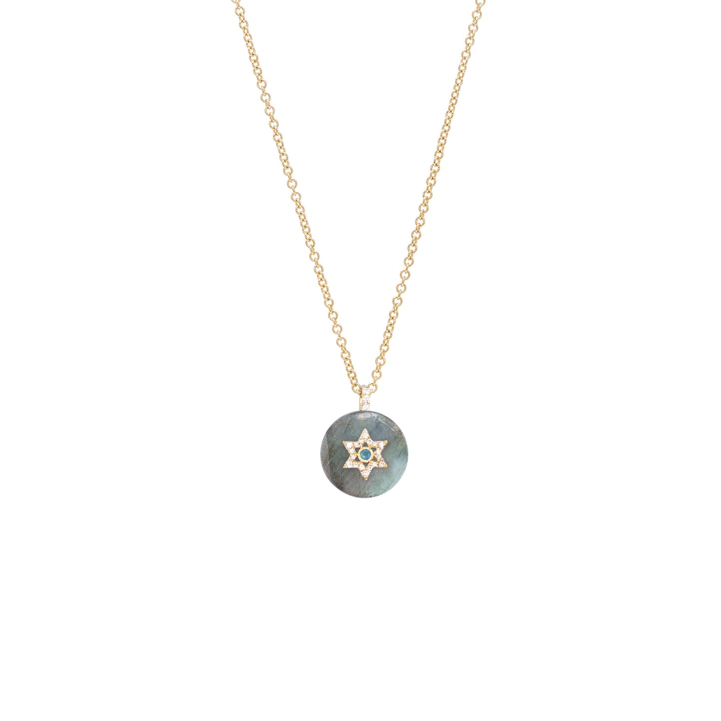 Co-exist - Star of David Necklace on Gemstone