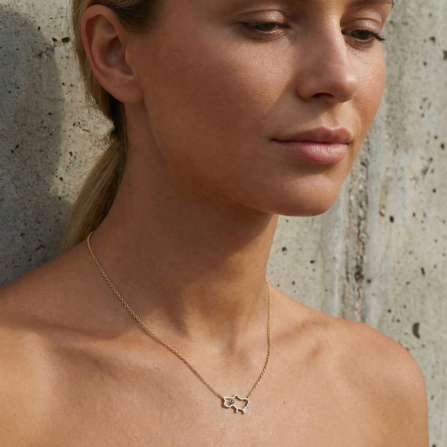 Custom Map Necklace