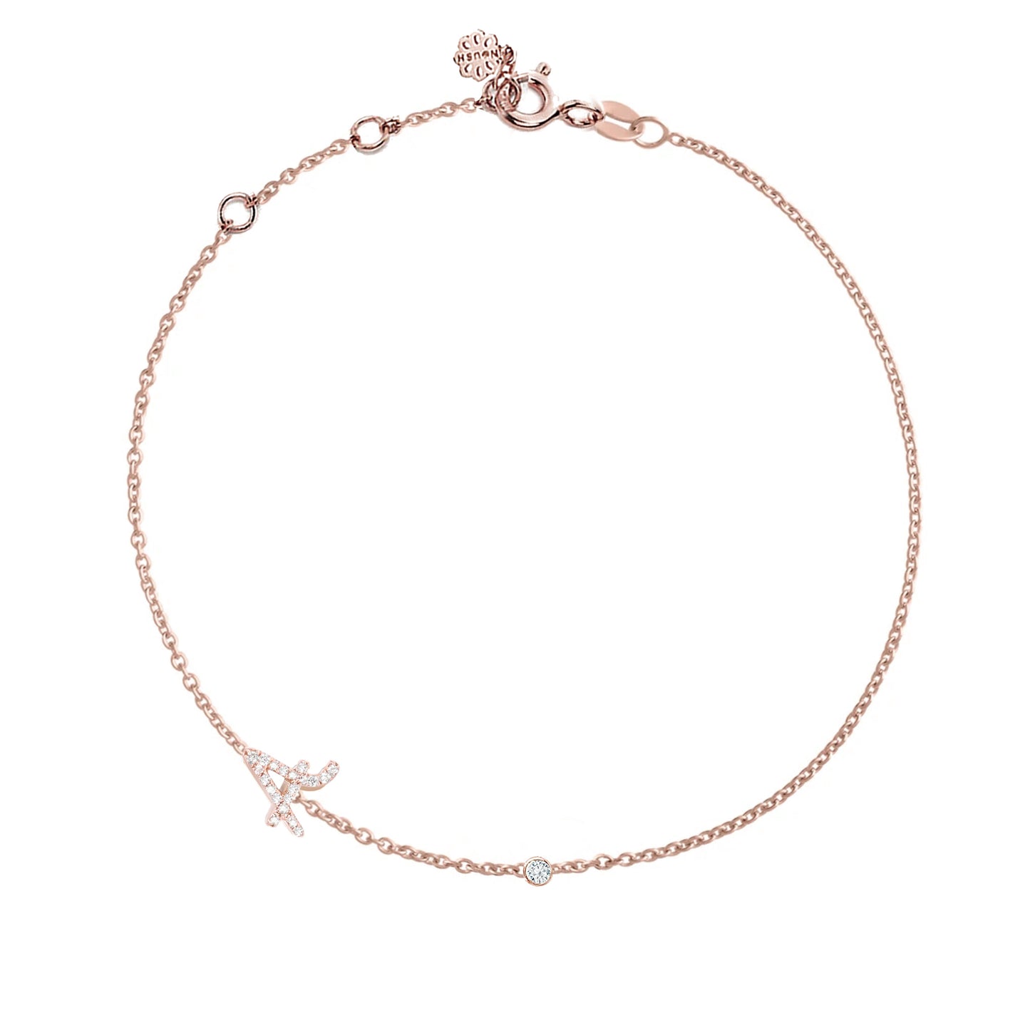 Tiny Treasure Multi Initial Diamond Bracelet