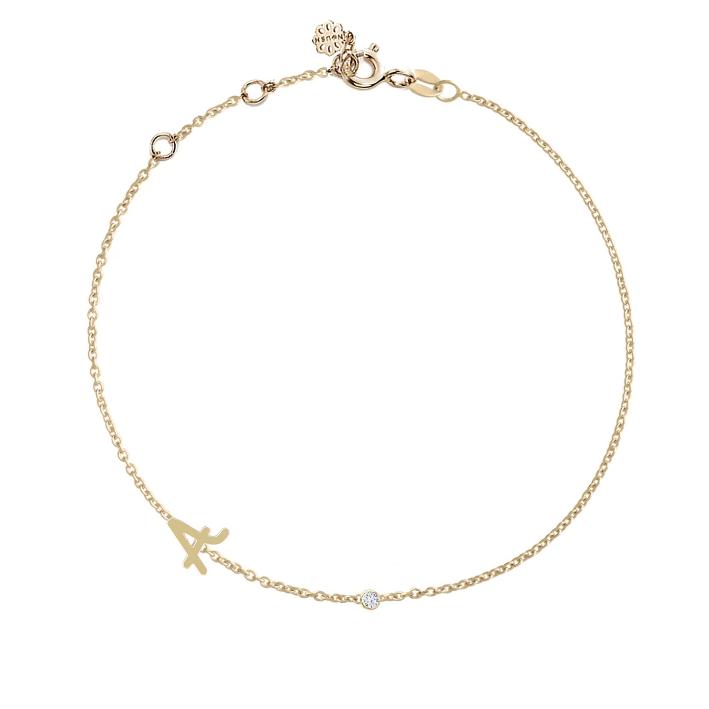 Tiny Treasure Multi Initial Gold Bracelet