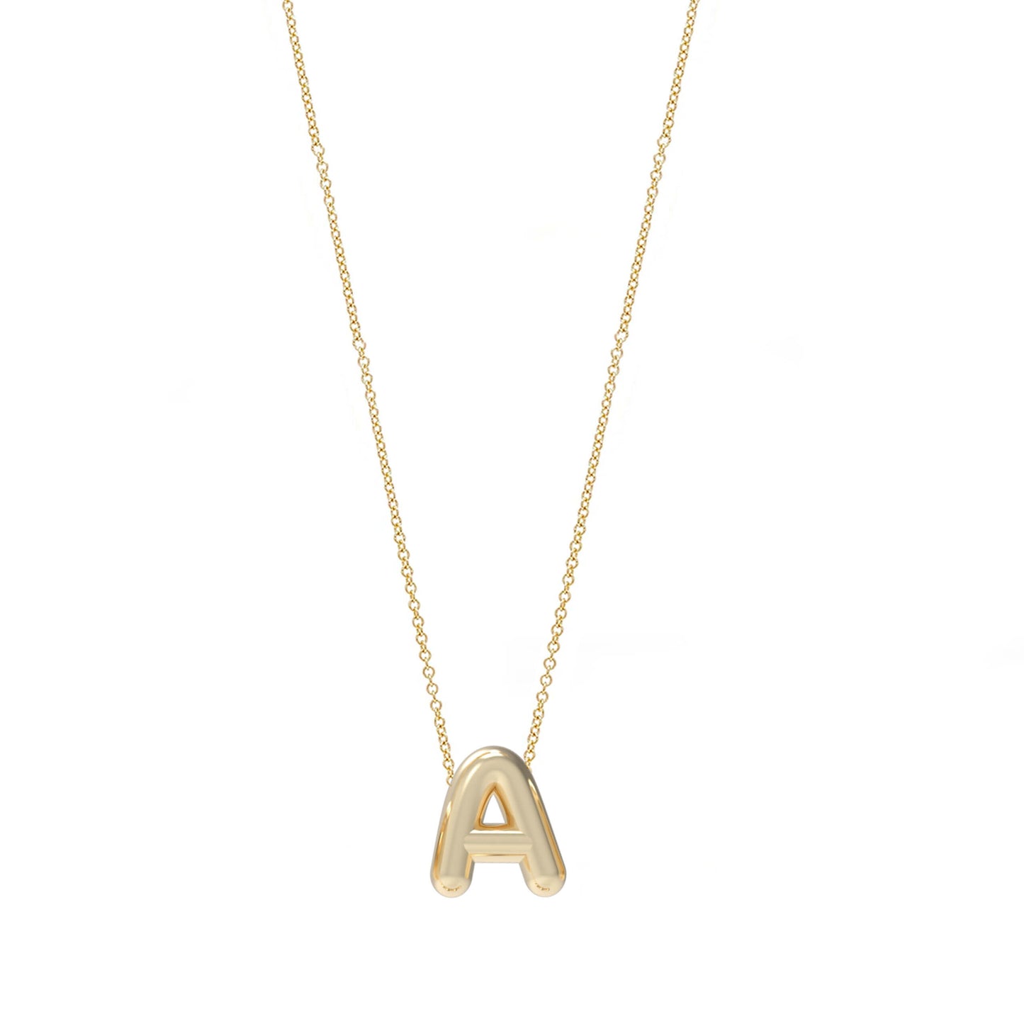 3D bubble sliding Name Necklace