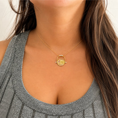 1/4 Pahlavi Convertible Coin Ring & Pendant