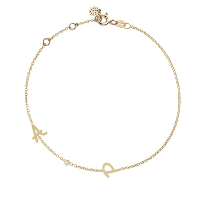 Tiny Treasure Multi Initial Gold Bracelet