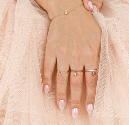 Peekaboo princess Gold ring