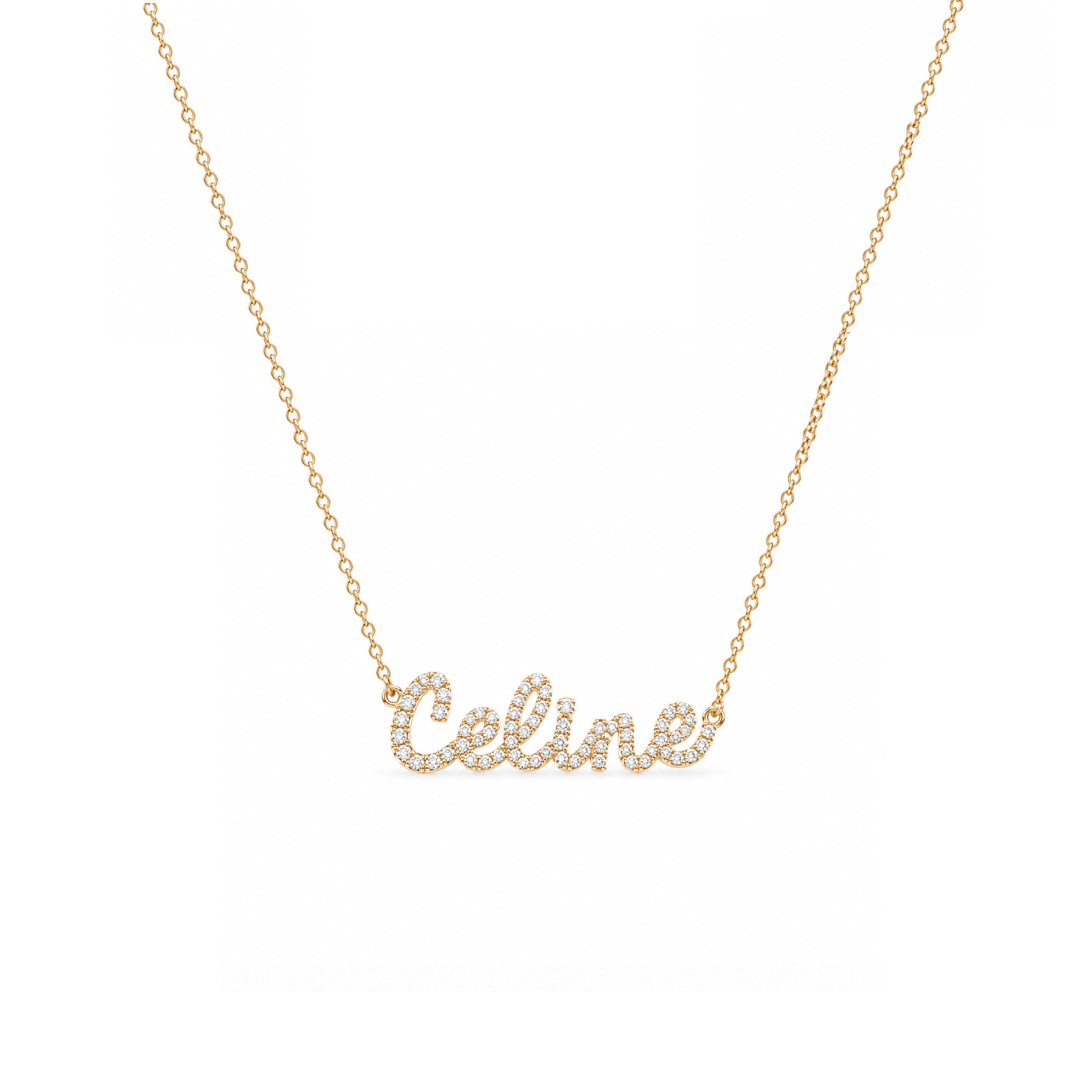Tiny Treasures Diamond Name Necklace
