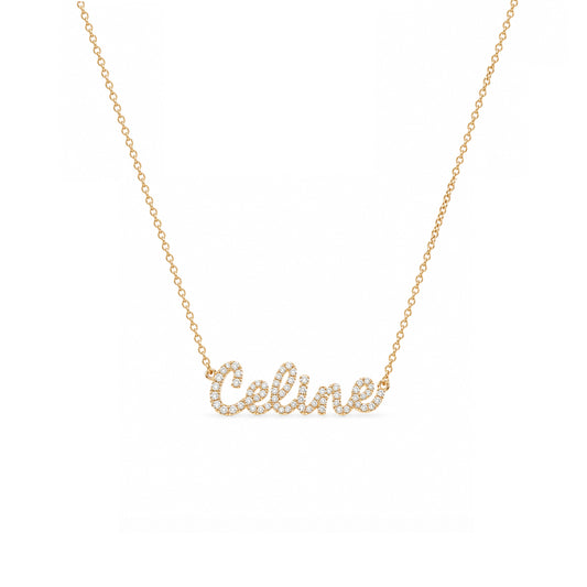 Tiny Treasures Diamond Name Necklace