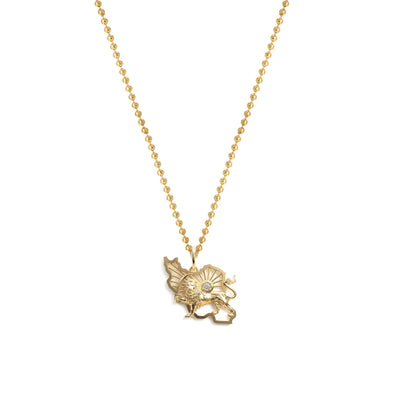 Iran Shiro Khorshid - Lion and Sun Necklace. Noush Exclusive