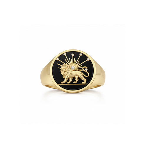 Unisex Shir-O-Khorshid signet ring