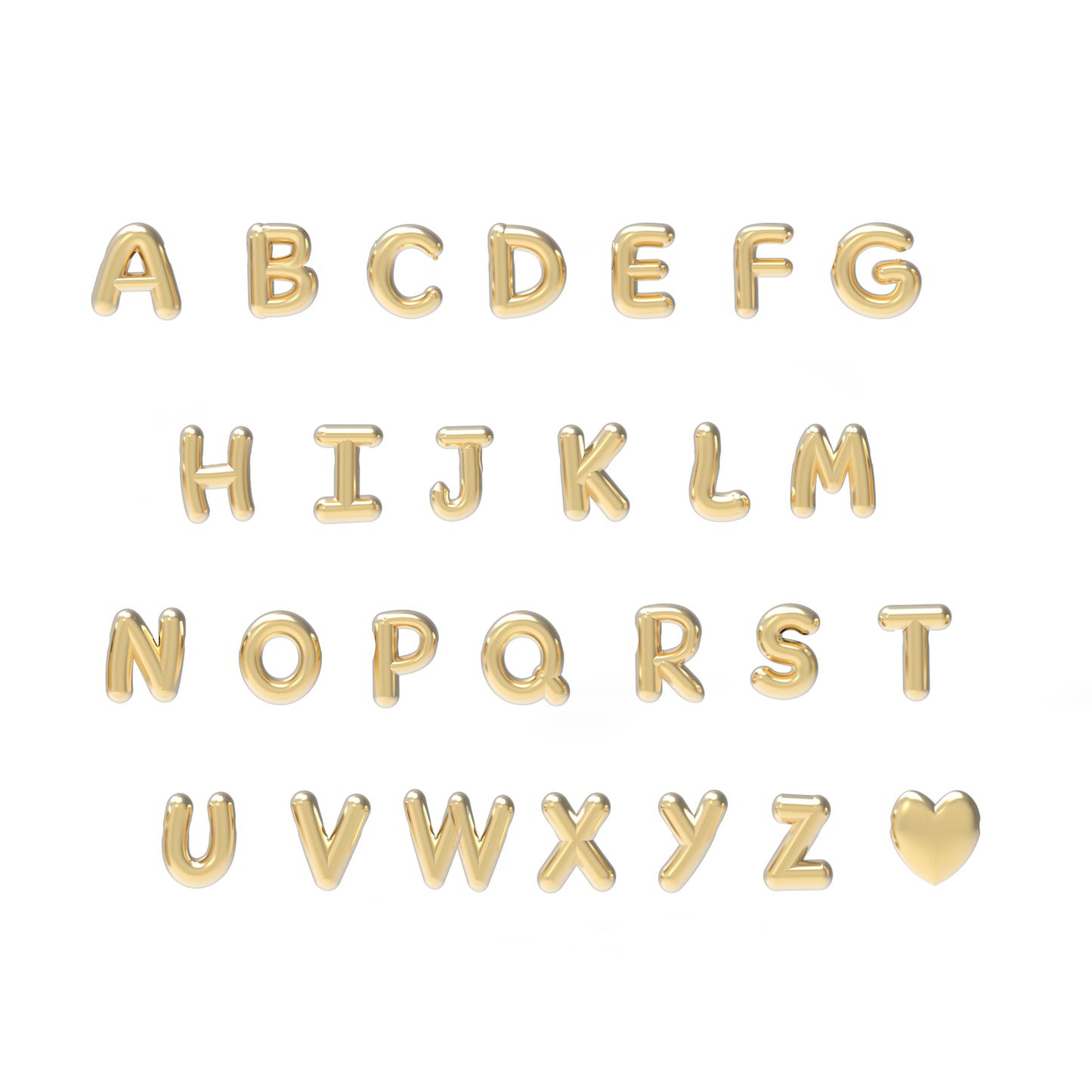 Mini 3D bubble Name Necklace