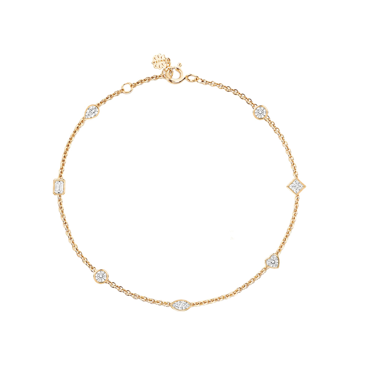 Lab-Diamond  station Bracelet