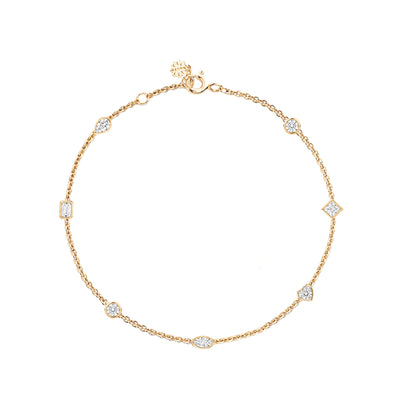 Lab-Diamond  station Bracelet