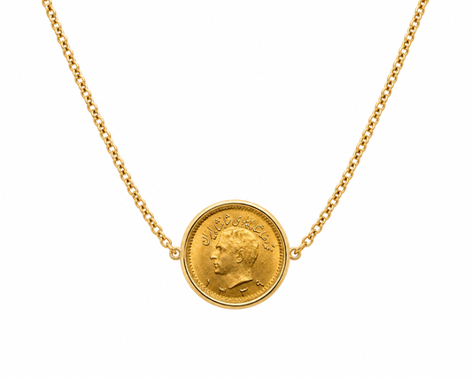 Special orders-1/4 Pahlavi coin necklace