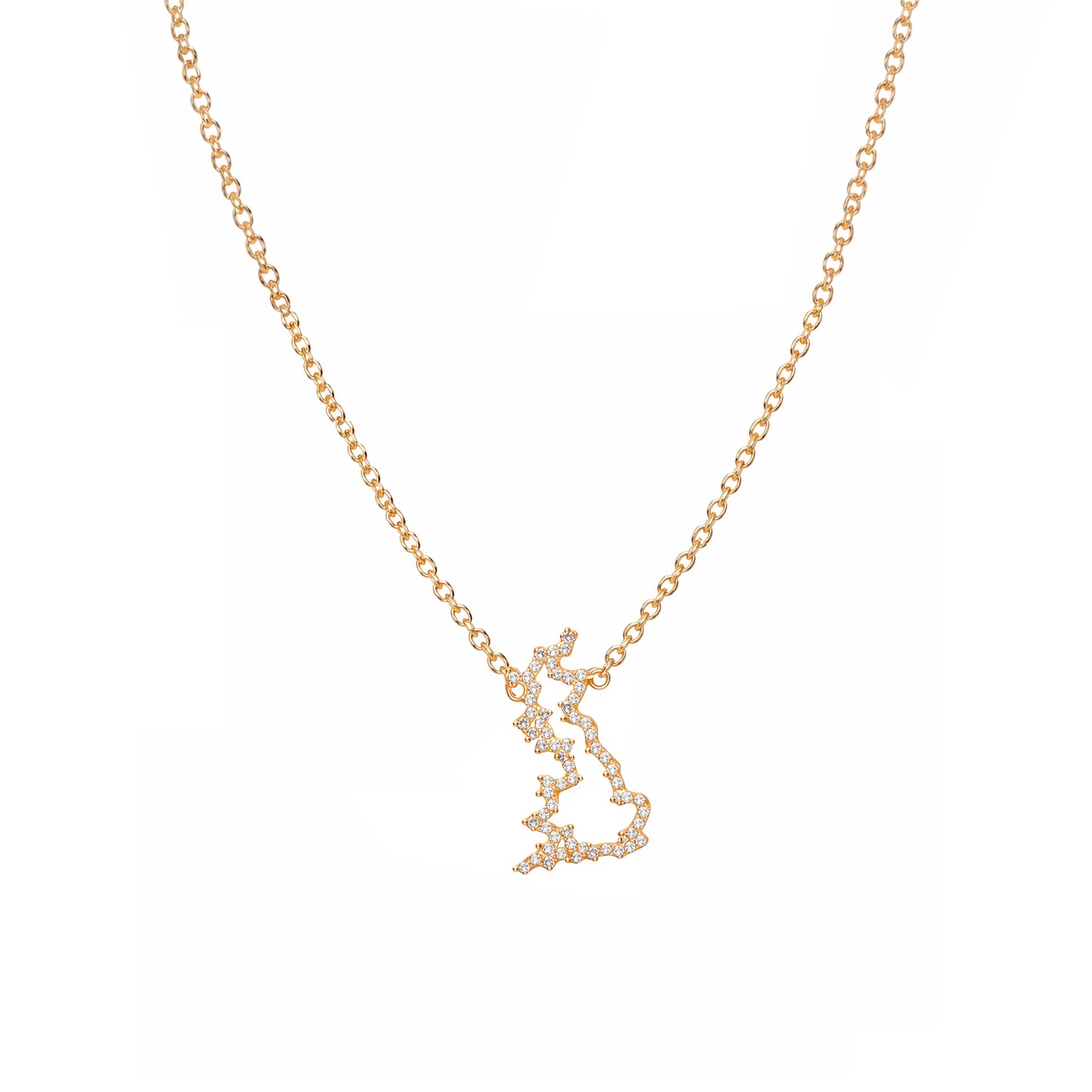 Britain Map Necklace