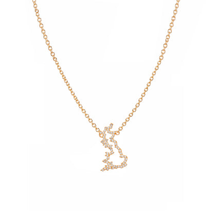 Britain Map Necklace
